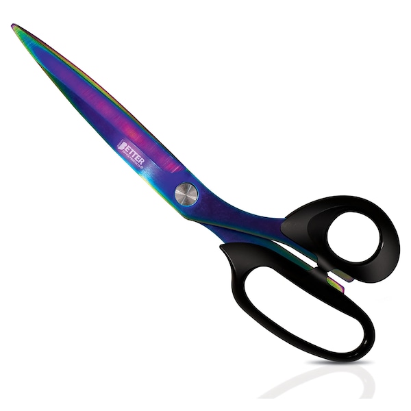 Ex-Long Professional Tailor Scissors, Stainless Steel Sewing Shears With Iridescent Blades, 10.25in.